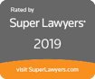 Rated by | Super Lawyers | 2019 | visit SuperLawyers.com